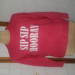 NWT Sip Sip Hooray Vince Camuto Long sleeve sweater